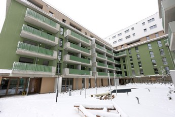 Darstellung des Gemeindebaus in der Ljuba -Welitsch-Promenade 18