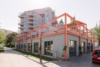 Darstellung des neuen Gemeindebaus Hoefftgasse 8