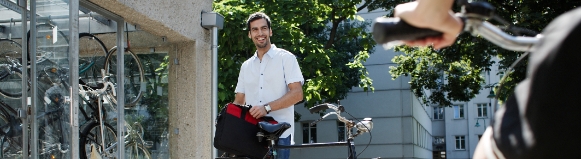 In der Leystraße 2 kann man Fahrradboxen mieten.