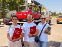 Das Wiener Wohnen Team im Einsatz.